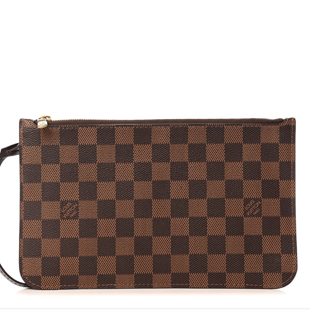 ✨Authentic LV Neverfull Pouch Damier Ebene✨